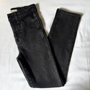 Madewell Stovepipe Jeans Black Wash Denim Women's Size 24